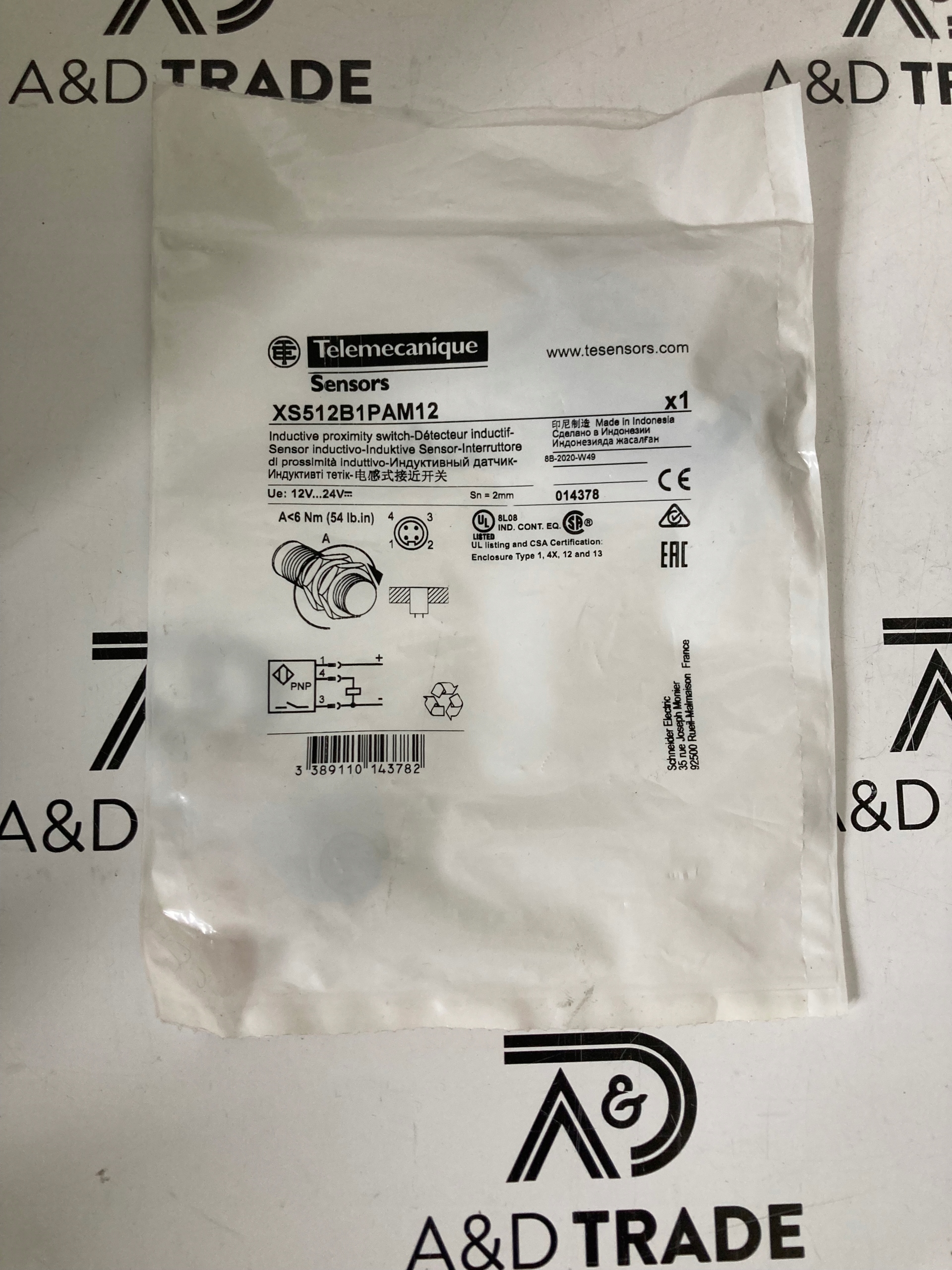 XS512B1PAM12 Telemecanique, Proximity & Inductive Sensors